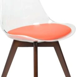 Fusion Living Soho Clear Plastic Dining Chair With Squared Legs 35 Fusion Living Soho Clear Plastic Dining Chair With Squared Legs -Home Luxe Studio 30960381 alt05