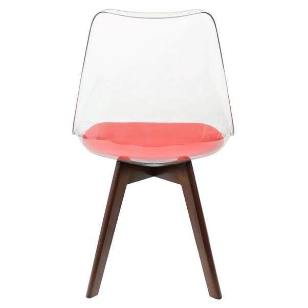 Fusion Living Soho Clear Plastic Dining Chair With Squared Legs 8 Fusion Living Soho Clear Plastic Dining Chair With Squared Legs - Image 6