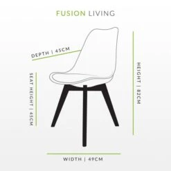 Fusion Living Soho Clear Plastic Dining Chair With Squared Legs 29 Fusion Living Soho Clear Plastic Dining Chair With Squared Legs -Home Luxe Studio 30960382 alt09