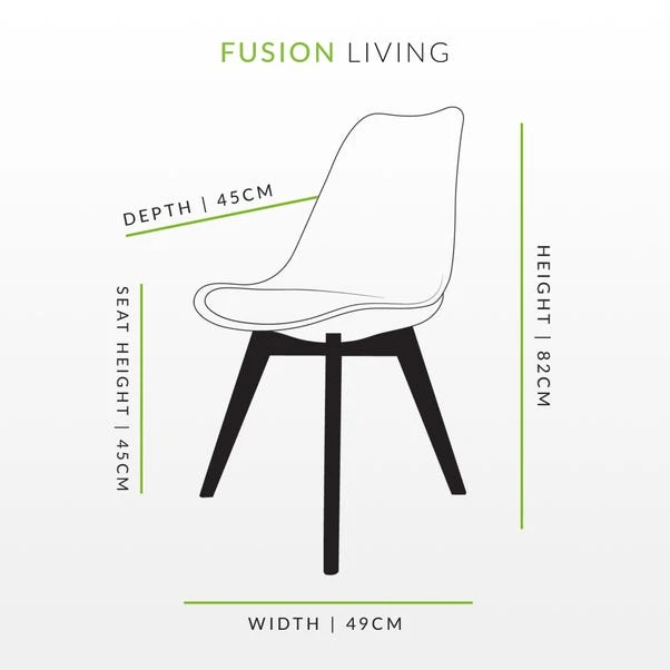Fusion Living Soho Clear Plastic Dining Chair With Squared Legs 10 Fusion Living Soho Clear Plastic Dining Chair With Squared Legs - Image 8