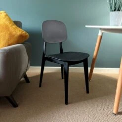 Fusion Living Oslo Plastic Dining Chair 30 Fusion Living Oslo Plastic Dining Chair -Home Luxe Studio 30960506