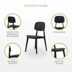 Fusion Living Oslo Plastic Dining Chair 36 Fusion Living Oslo Plastic Dining Chair -Home Luxe Studio 30960506 alt07