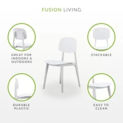 Fusion Living Oslo Plastic Dining Chair 28 Fusion Living Oslo Plastic Dining Chair -Home Luxe Studio 30960507 alt07