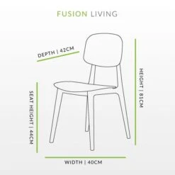 Fusion Living Oslo Plastic Dining Chair 29 Fusion Living Oslo Plastic Dining Chair -Home Luxe Studio 30960507 alt09