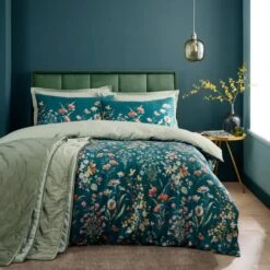 Watercoloured Floral Duvet Cover & Pillowcase Set 37 Watercoloured Floral Duvet Cover & Pillowcase Set -Home Luxe Studio 30961013 alt08