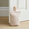 Checkerboard Natural Doorstop -Home Luxe Studio 30961034