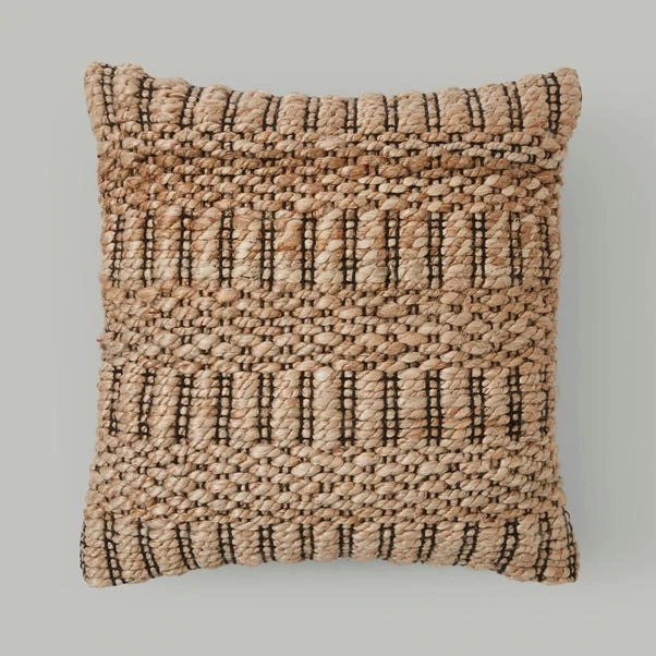 Chunky Jute Natural Square Cushion 5 Chunky Jute Natural Square Cushion - Image 3