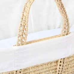 Clair De Lune White Scandi Moses Basket With Folding Stand 10 Clair De Lune White Scandi Moses Basket With Folding Stand -Home Luxe Studio 30961366 alt03