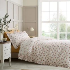 Catherine Lansfield Frill Ditsy Floral Duvet Cover And Pillowcase Set 32 Catherine Lansfield Frill Ditsy Floral Duvet Cover And Pillowcase Set -Home Luxe Studio 30962840