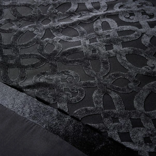 Catherine Lansfield Lattice Cut Velvet Duvet Cover And Pillowcase Set 15 Catherine Lansfield Lattice Cut Velvet Duvet Cover And Pillowcase Set - Image 13