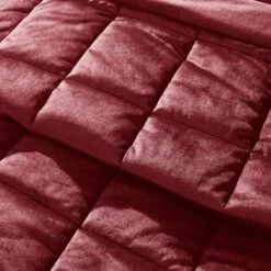 Catherine Lansfield Kingsley Matt Velvet Quilted Bedspread -Home Luxe Studio 30962913 alt04