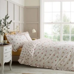 Catherine Lansfield Frill Ditsy Floral Duvet Cover And Pillowcase Set 28 Catherine Lansfield Frill Ditsy Floral Duvet Cover And Pillowcase Set -Home Luxe Studio 30962914 alt02