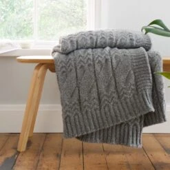 Bianca Cosy Soft Cable Knit Throw 130cm X 170cm 27 Bianca Cosy Soft Cable Knit Throw 130cm X 170cm -Home Luxe Studio 30962930