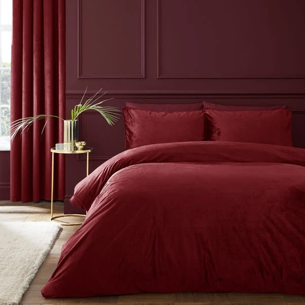 Catherine Lansfield Kingsley Soft Matt Velvet Duvet Cover And Pillowcase Set 13 Catherine Lansfield Kingsley Soft Matt Velvet Duvet Cover And Pillowcase Set - Image 11