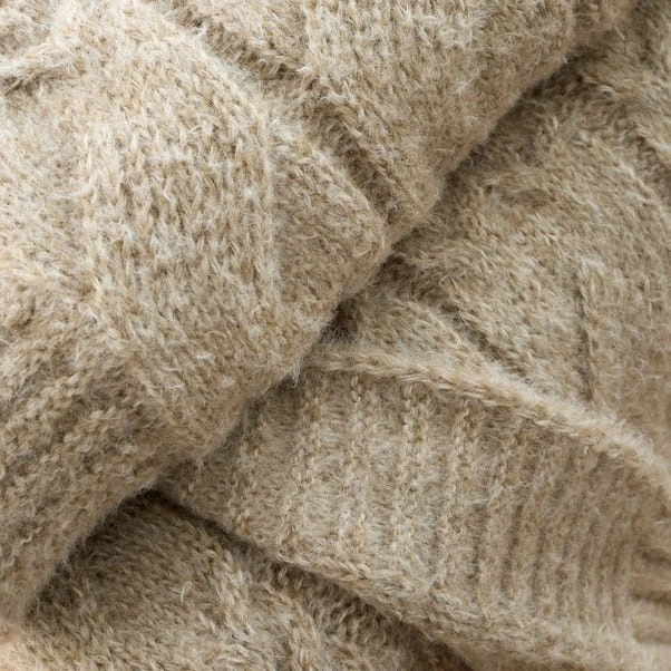 Bianca Cosy Soft Cable Knit Throw 130cm X 170cm 9 Bianca Cosy Soft Cable Knit Throw 130cm X 170cm - Image 7