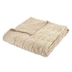 Bianca Cosy Soft Cable Knit Throw 130cm X 170cm 25 Bianca Cosy Soft Cable Knit Throw 130cm X 170cm -Home Luxe Studio 30962965 alt05