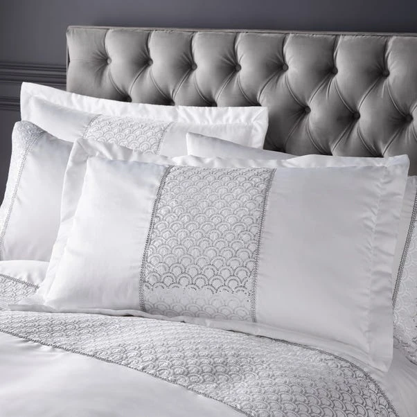 Catherine Lansfield Deco Sequin Quilted Pillowsham Pair 7 Catherine Lansfield Deco Sequin Quilted Pillowsham Pair - Image 5