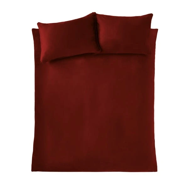 Catherine Lansfield Kingsley Soft Matt Velvet Duvet Cover And Pillowcase Set 11 Catherine Lansfield Kingsley Soft Matt Velvet Duvet Cover And Pillowcase Set - Image 9