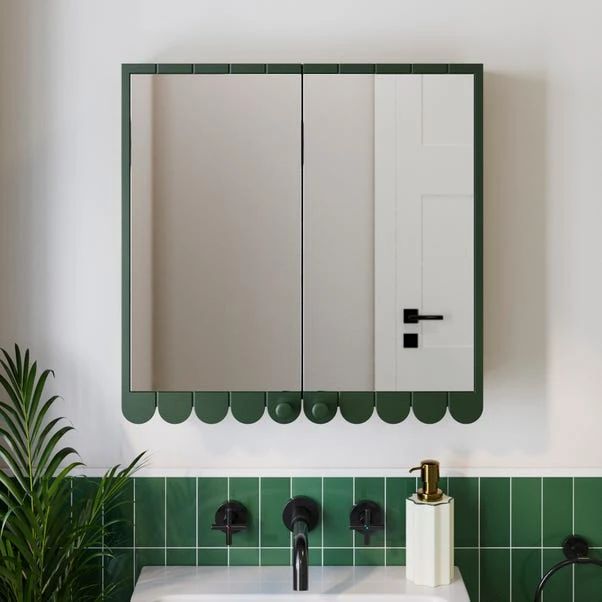 Scallop Mirror Wall Cabinet 17 Scallop Mirror Wall Cabinet - Image 15