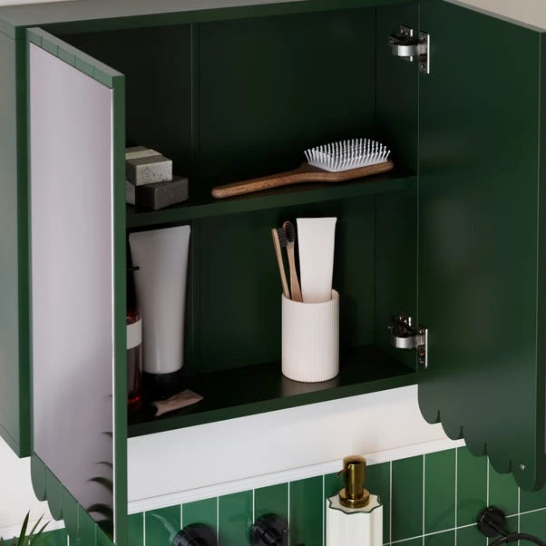 Scallop Mirror Wall Cabinet 19 Scallop Mirror Wall Cabinet - Image 17