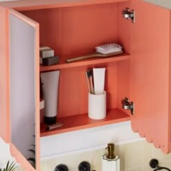 Scallop Mirror Wall Cabinet 31 Scallop Mirror Wall Cabinet -Home Luxe Studio 30963084 alt03