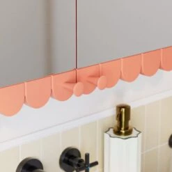 Scallop Mirror Wall Cabinet 32 Scallop Mirror Wall Cabinet -Home Luxe Studio 30963084 alt04