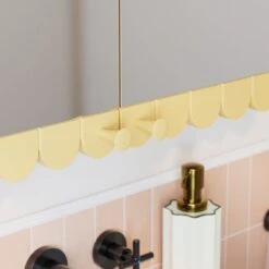 Scallop Mirror Wall Cabinet 25 Scallop Mirror Wall Cabinet -Home Luxe Studio 30963123 alt04