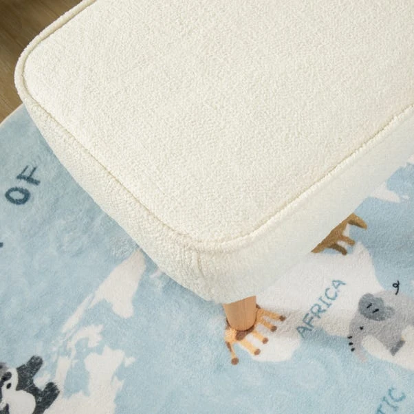 Babymore Ida Boucle Nursing Chair With Stool 6 Babymore Ida Boucle Nursing Chair With Stool - Image 4