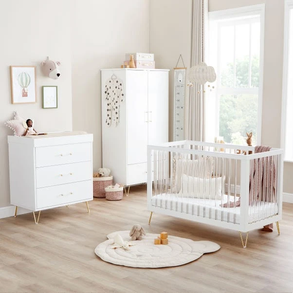 Babymore Kimi Acrylic 3 Piece Nursery Room Set 3 Babymore Kimi Acrylic 3 Piece Nursery Room Set
