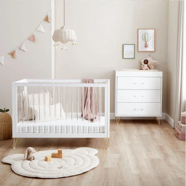 Babymore Kimi Acrylic 2 Piece Nursery Room Set 3 Babymore Kimi Acrylic 2 Piece Nursery Room Set
