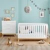 Babymore Mona 2 Piece Nursery Room Set, White 2 Babymore Mona 2 Piece Nursery Room Set, White -Home Luxe Studio 30964235