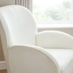 Freya Boucle Nursing Chair With Stool -Home Luxe Studio 30964244 alt02