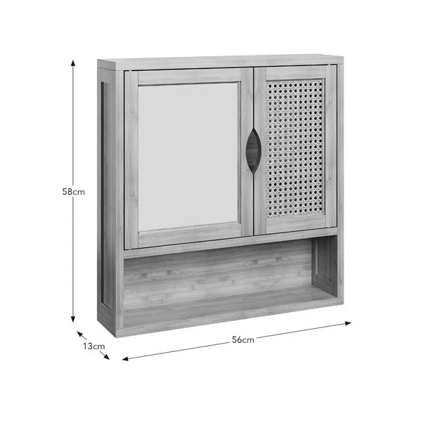 Avani Wall Cabinet, Bamboo 8 Avani Wall Cabinet, Bamboo - Image 6