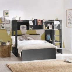Owen Midsleeper Bed Frame With Underbed Trundle