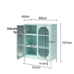 Luna Small Fluted Sideboard, Glass 31 Luna Small Fluted Sideboard, Glass -Home Luxe Studio 30965197 alt09