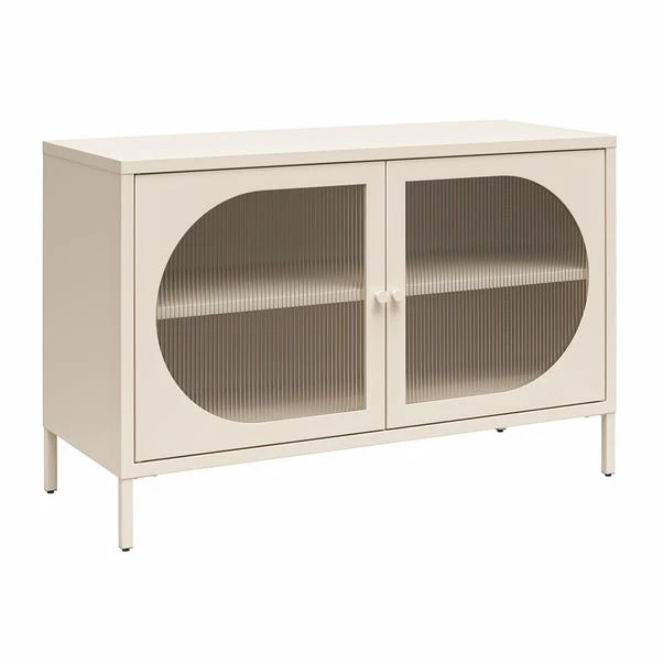 Luna Low Fluted Sideboard, Glass 4 Luna Low Fluted Sideboard, Glass - Image 2