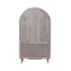 Indus Valley Atomic 2 Door Glass Cabinet, White Wash 14 Indus Valley Atomic 2 Door Glass Cabinet, White Wash -Home Luxe Studio 30965891 alt05