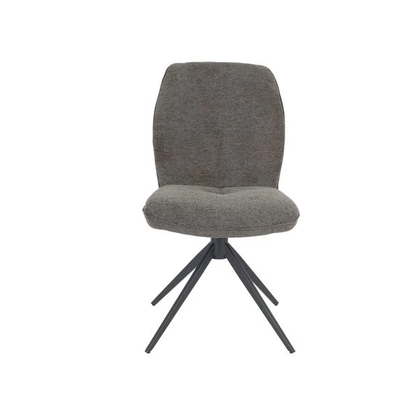 Indus Valley Set Of 2 Pebble Swivel Dining Chairs 4 Indus Valley Set Of 2 Pebble Swivel Dining Chairs - Image 2