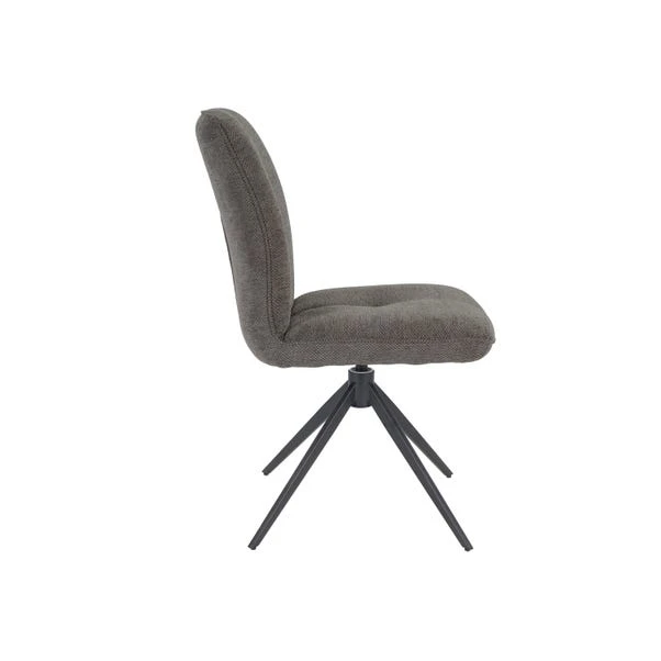 Indus Valley Set Of 2 Pebble Swivel Dining Chairs 6 Indus Valley Set Of 2 Pebble Swivel Dining Chairs - Image 4