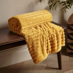 Cosy Ribbed Throw 130cm X 170cm 34 Cosy Ribbed Throw 130cm X 170cm -Home Luxe Studio 30966082