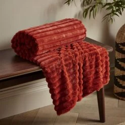 Cosy Ribbed Throw 130cm X 170cm 28 Cosy Ribbed Throw 130cm X 170cm -Home Luxe Studio 30966083