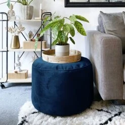 Rucomfy Velvet Bean Bag Pouffe -Home Luxe Studio 30966157
