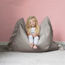 Rucomfy Junior Squarbie Velvet Bean Bag 16 Rucomfy Junior Squarbie Velvet Bean Bag -Home Luxe Studio 30966277