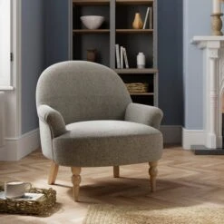Petit Textured Weave Occasional Armchair