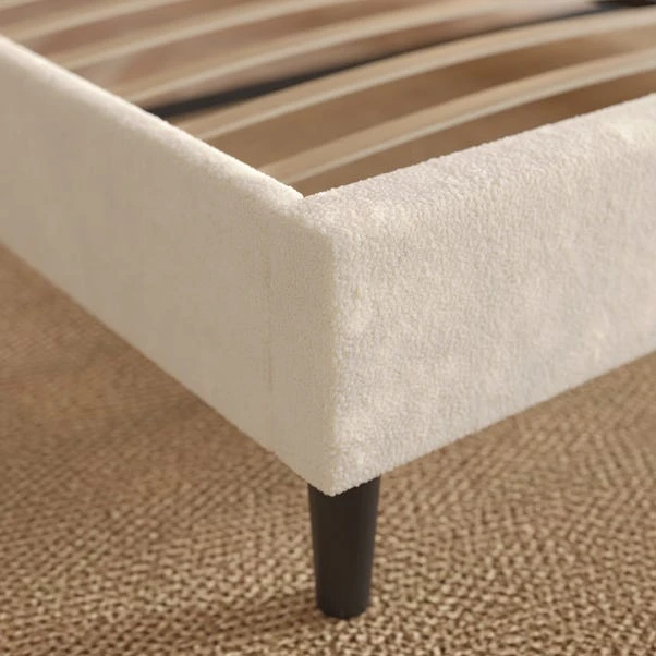 Alara Pleated Teddy Fabric Bed Frame 5 Alara Pleated Teddy Fabric Bed Frame - Image 3