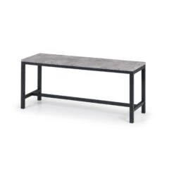 Return - Staten 2 Seater Dining Bench, Grey, 121cm 7 Return - Staten 2 Seater Dining Bench, Grey, 121cm -Home Luxe Studio 30968698 alt01