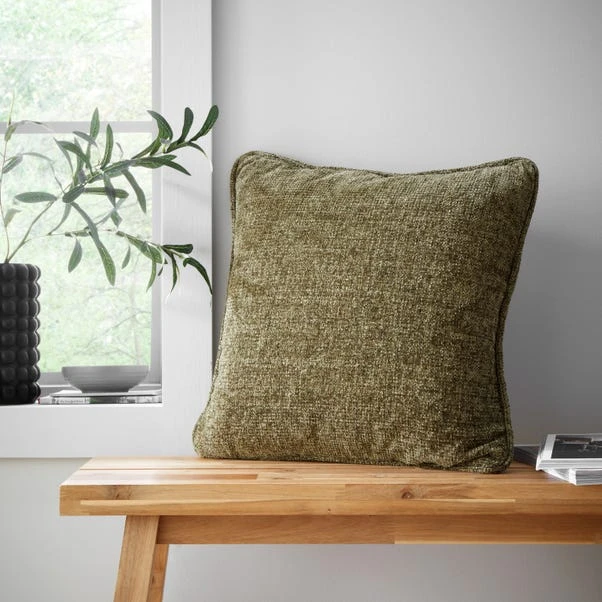Catherine Lansfield Wilson Plain Chenille Square Cushion 3 Catherine Lansfield Wilson Plain Chenille Square Cushion