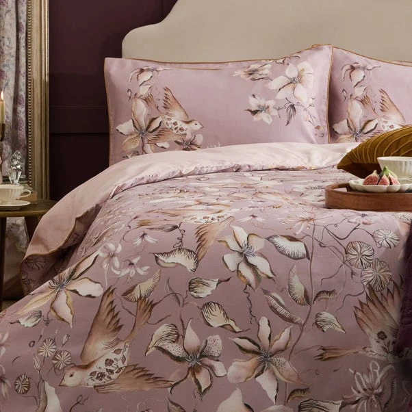 Riviera Floella Viola 100% Cotton Duvet Cover And Pillowcase Set 12 Riviera Floella Viola 100% Cotton Duvet Cover And Pillowcase Set - Image 10