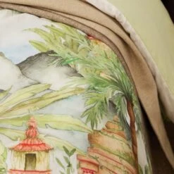 Riviera Eden Ruins 100% Cotton Duvet Cover And Pillowcase Set -Home Luxe Studio 30972737 alt04