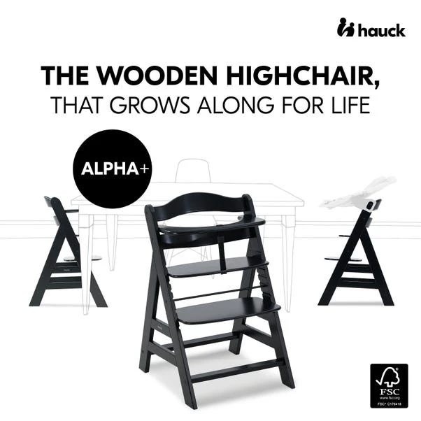 Hauck Alpha Wooden Highchair 4 Hauck Alpha Wooden Highchair - Image 2